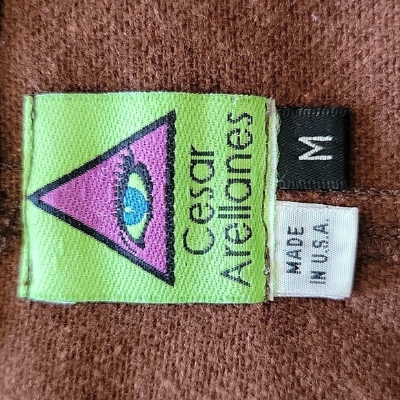 Y2K Cesar Arellanes | Brown & Magenta Colorblock Skirt Size Medium - Picture 4 of 5